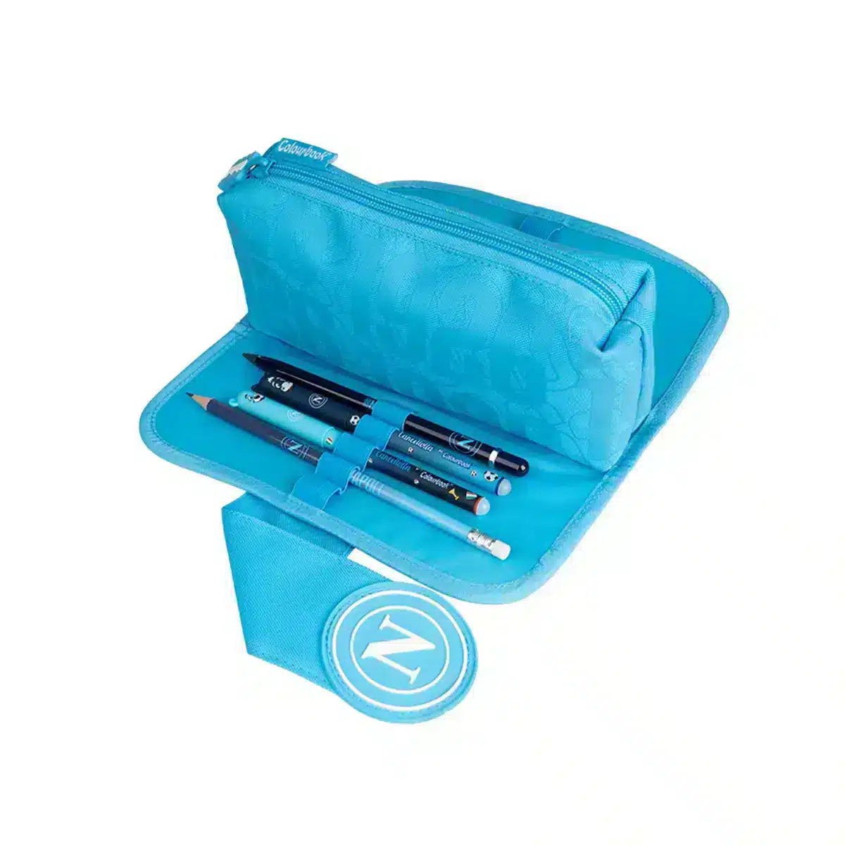 ASTUCCIO PORTAPENNE SSC NAPOLI COLOURBOOK AZZURRO