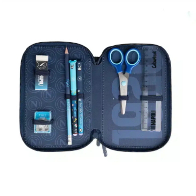 ASTUCCIO CORREDINO 3 CERNIERE SSC NAPOLI COLOURBOOK BLU