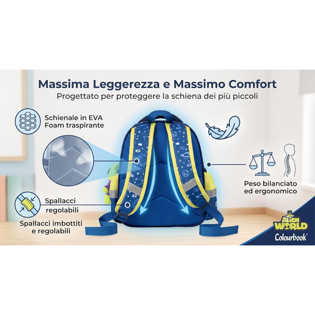 ZAINETTO ASILO ALIEN WORLD COLOURBOOK CON OMAGGIO