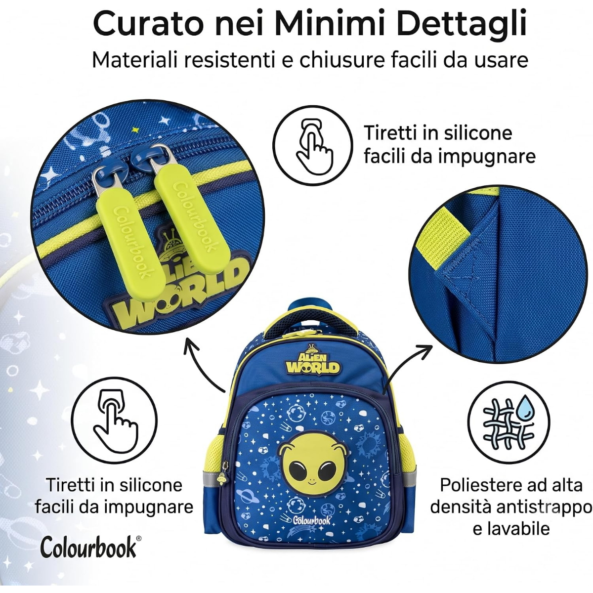 ZAINETTO ASILO ALIEN WORLD COLOURBOOK CON OMAGGIO