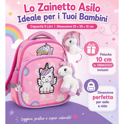 ZAINETTO ASILO UNICORN COLOURBOOK CON OMAGGIO