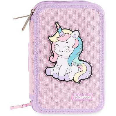ASTUCCIO CORREDINO 3 CERNIERE COLOURBOOK UNICORN LILLA