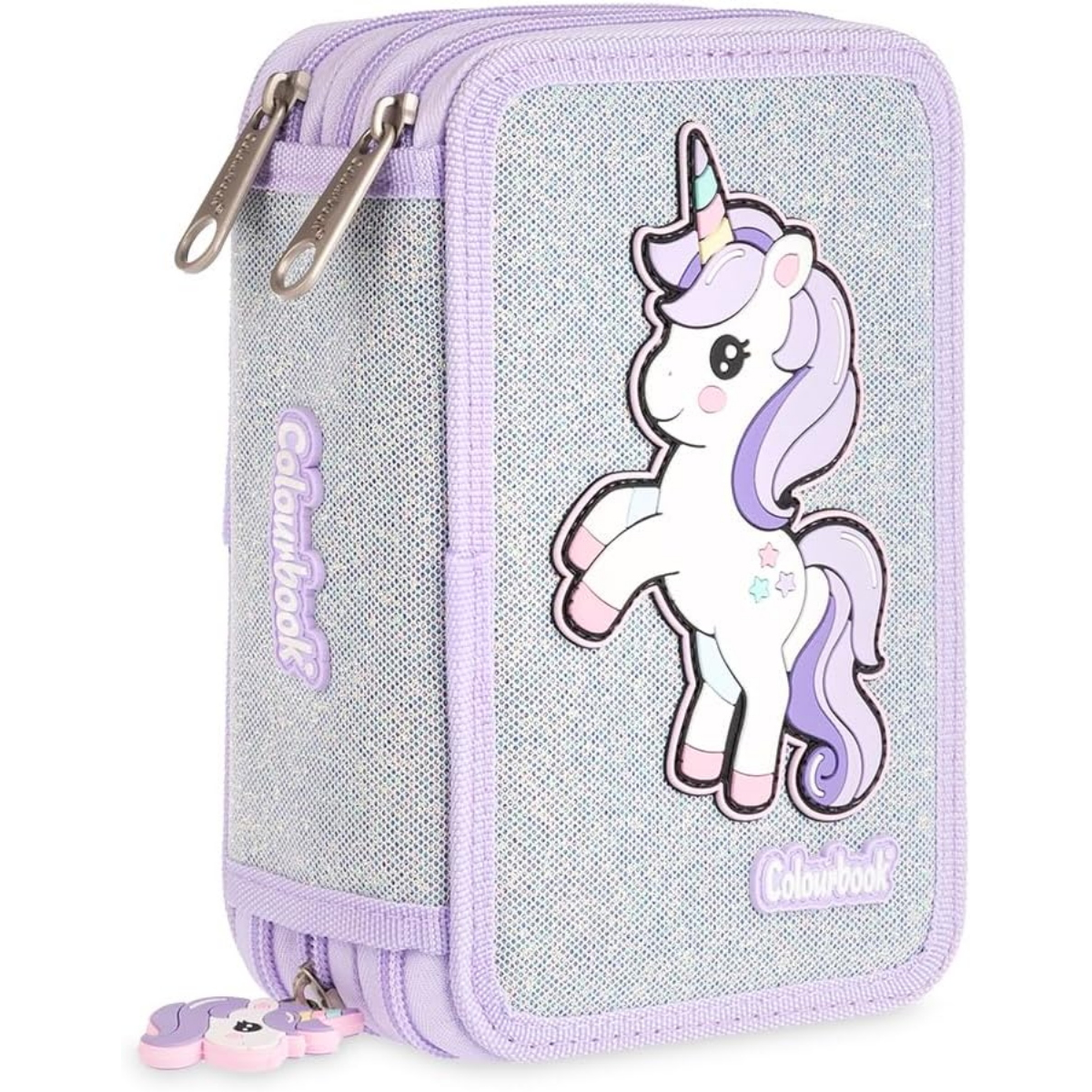 ASTUCCIO CORREDINO 3 CERNIERE COLOURBOOK UNICORN BIANCO