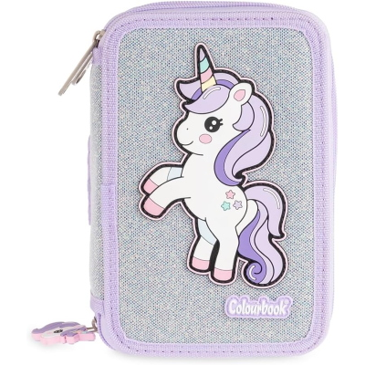 ASTUCCIO CORREDINO 3 CERNIERE COLOURBOOK UNICORN BIANCO