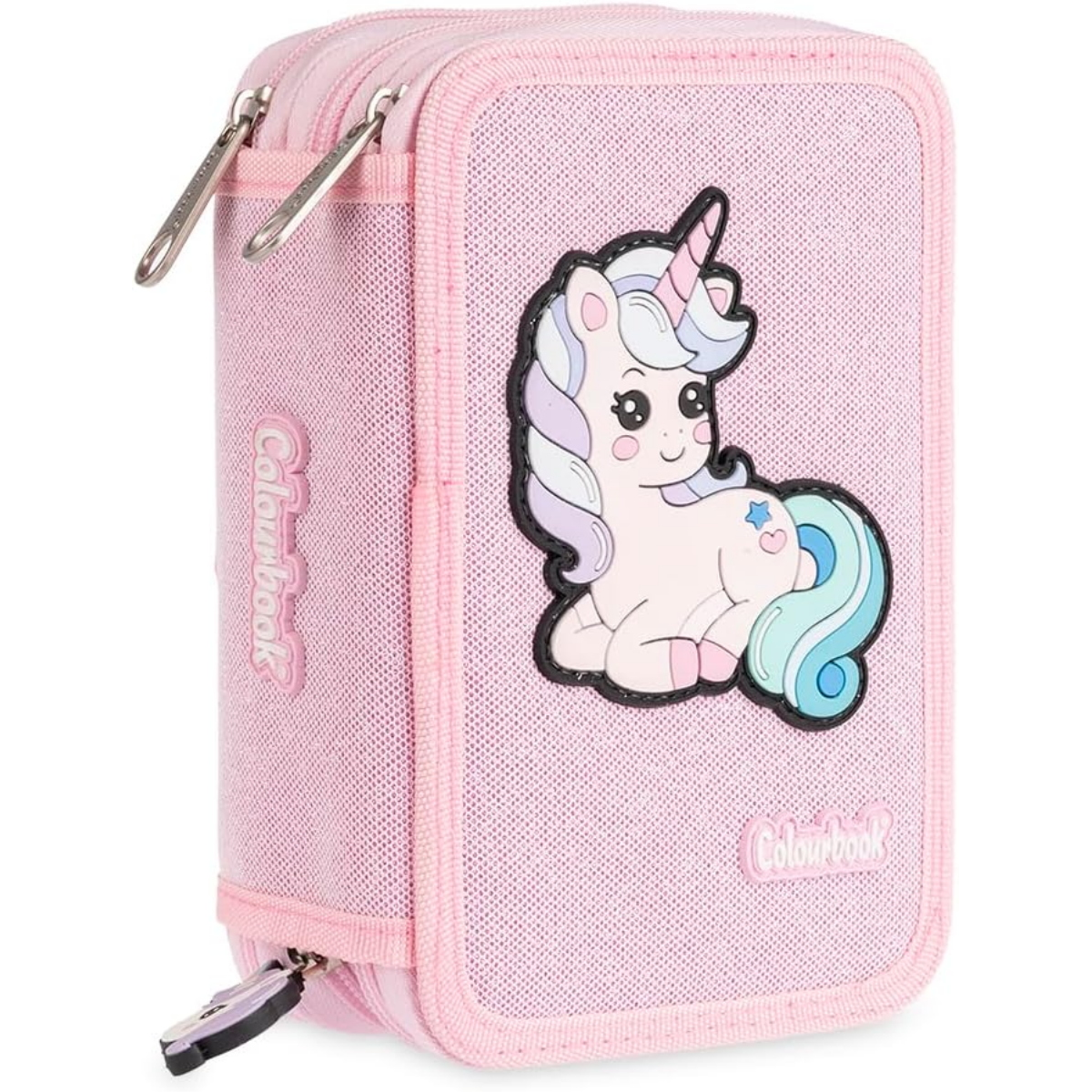 ASTUCCIO CORREDINO 3 CERNIERE COLOURBOOK UNICORN ROSA