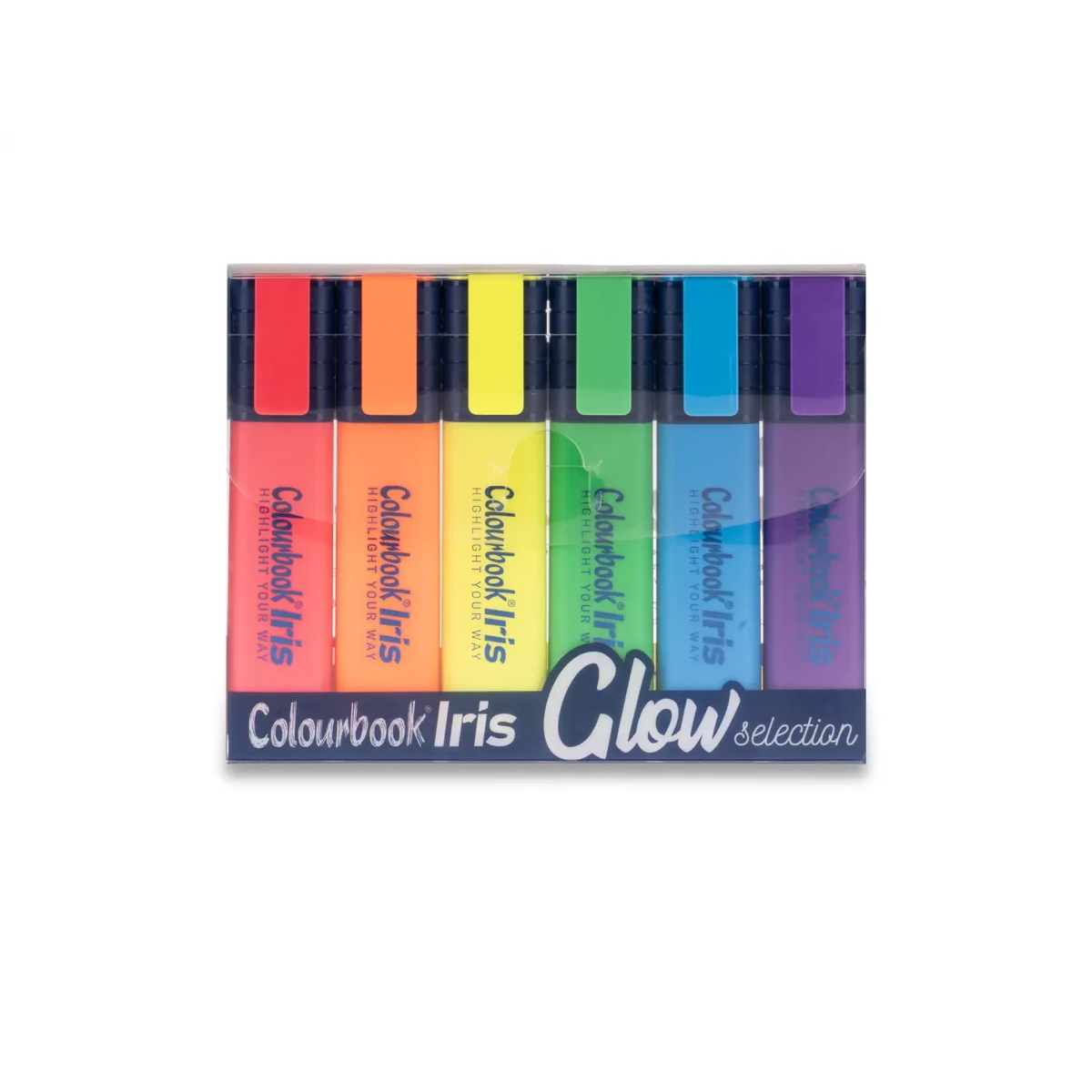 SET 6 EVIDENZIATORI COLOURBOOK IRIS GLOW SELECTION