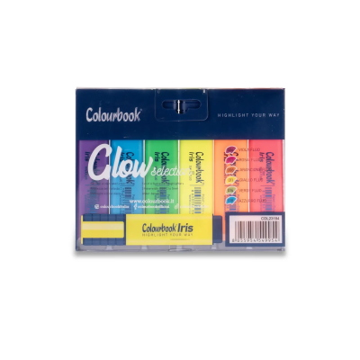 SET 6 EVIDENZIATORI COLOURBOOK IRIS GLOW SELECTION