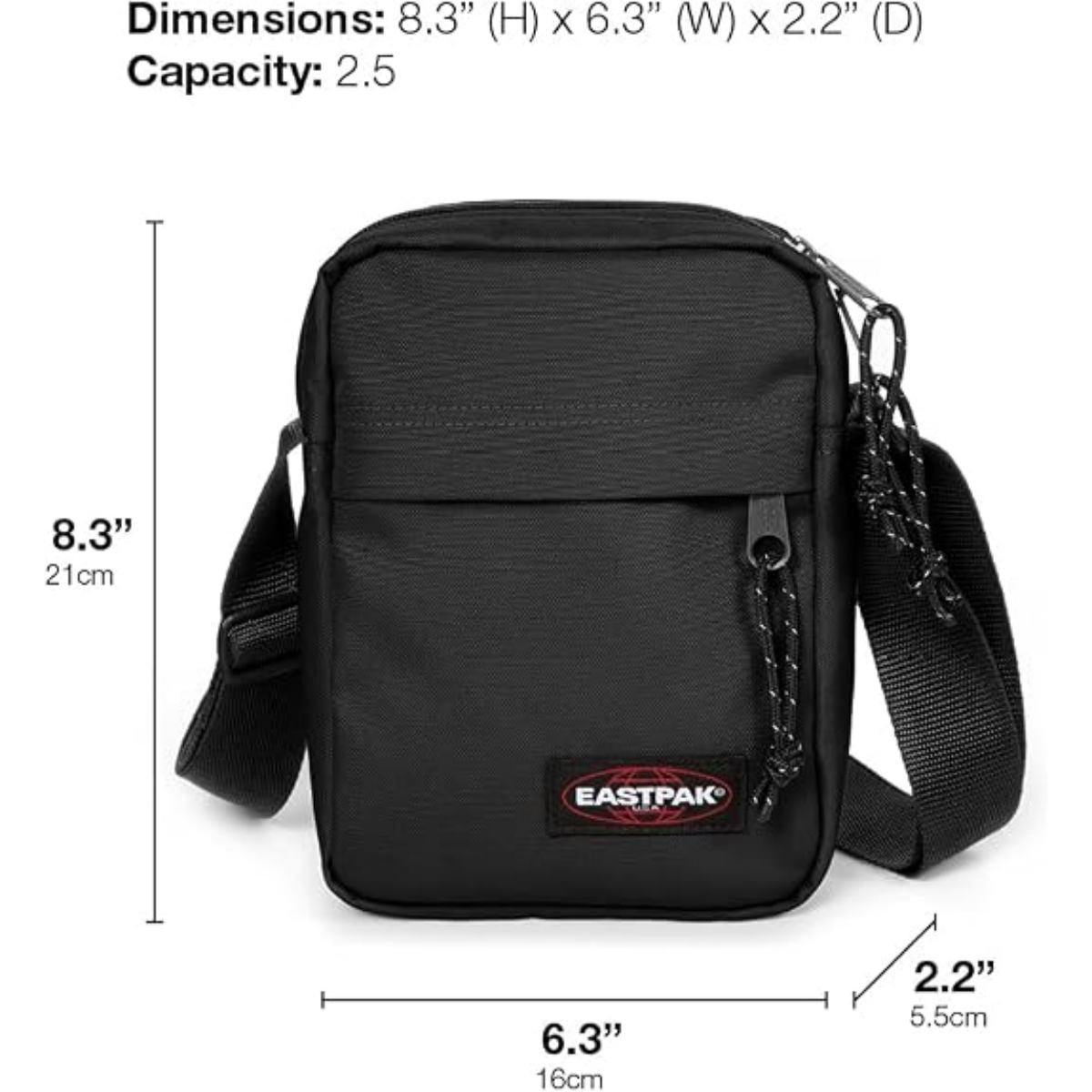 TRACOLLINA EASTPAK THE ONE EK045 008 BLACK 2,5L