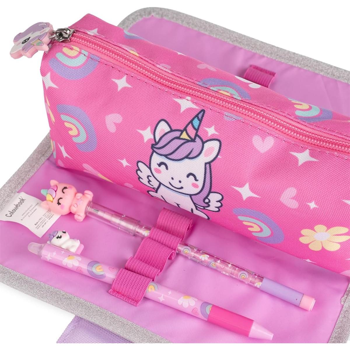 ASTUCCIO BUSTINA PORTAPENNE UNICORNO COLOURBOOK
