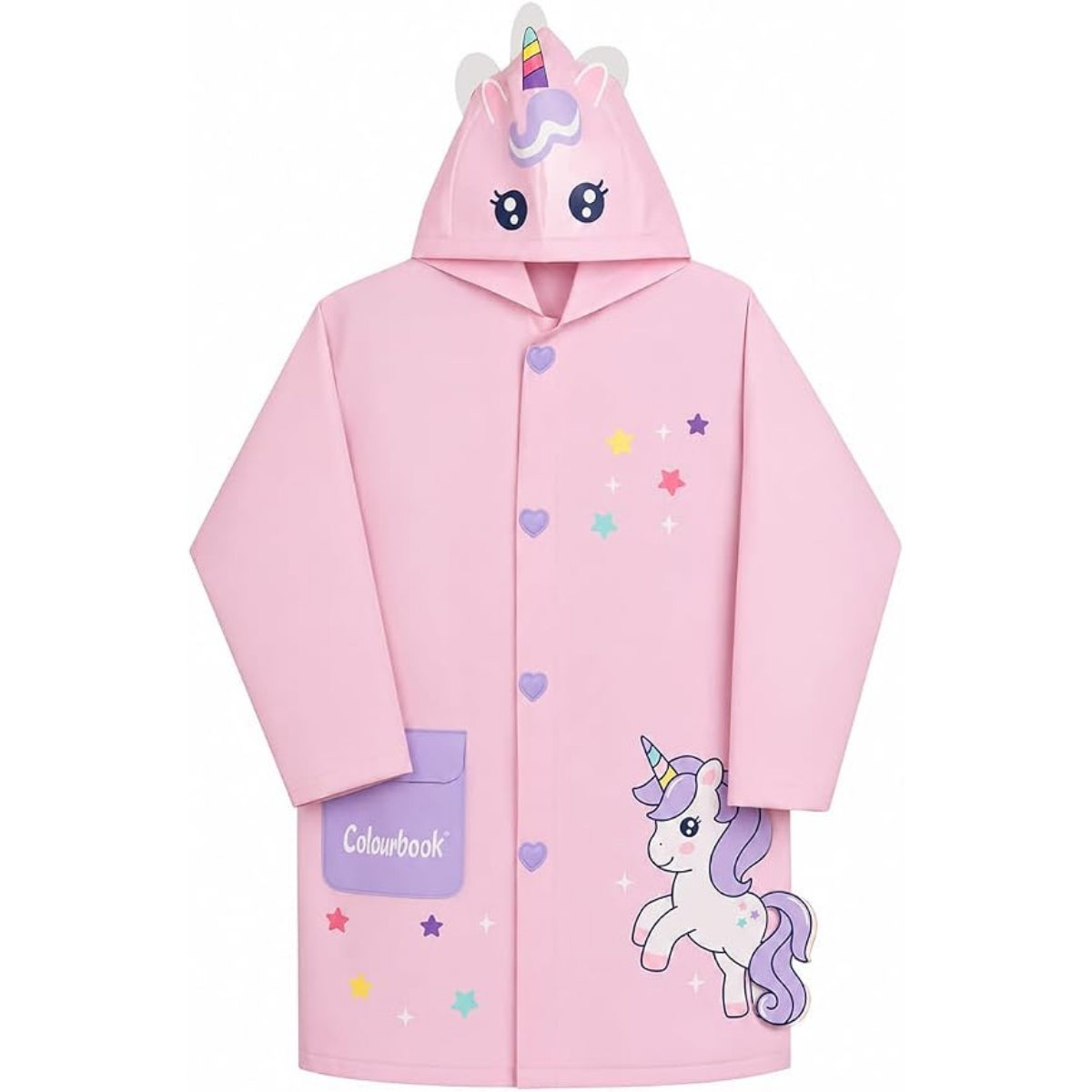 MANTELLINA IMPERMEABILE UNICORNO COLOURBOOK