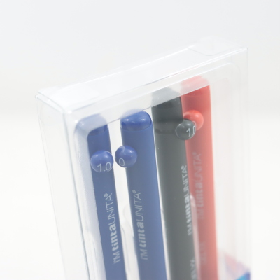 SET 4 PEZZI PENNA GELYX TINTA UNITA MM. 1,0 
